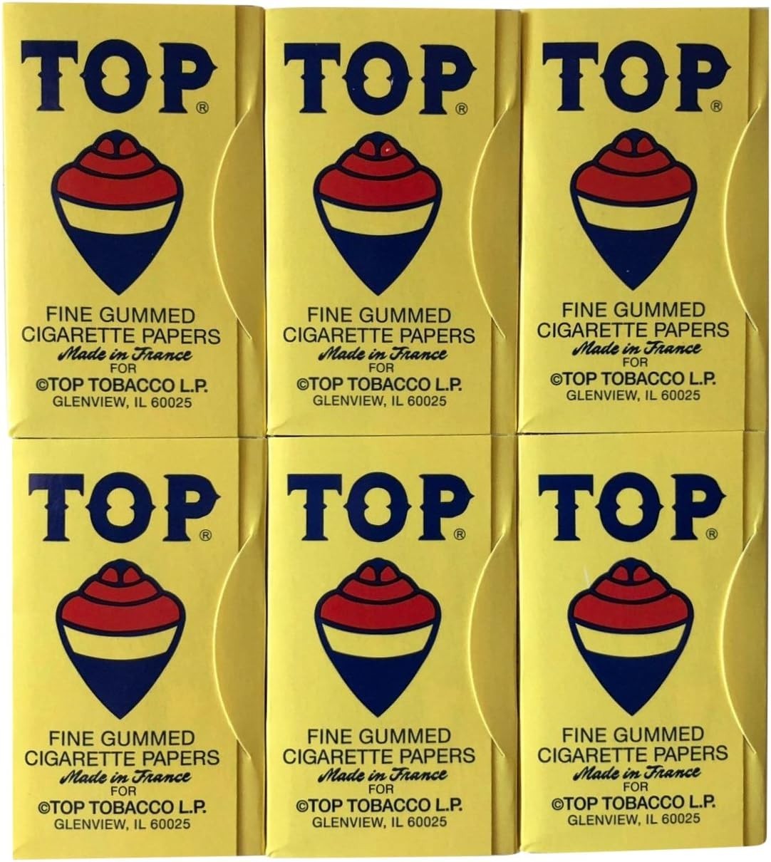 Top Rolling Papers Fine Gummed Cigarette Papers (24 Booklets)