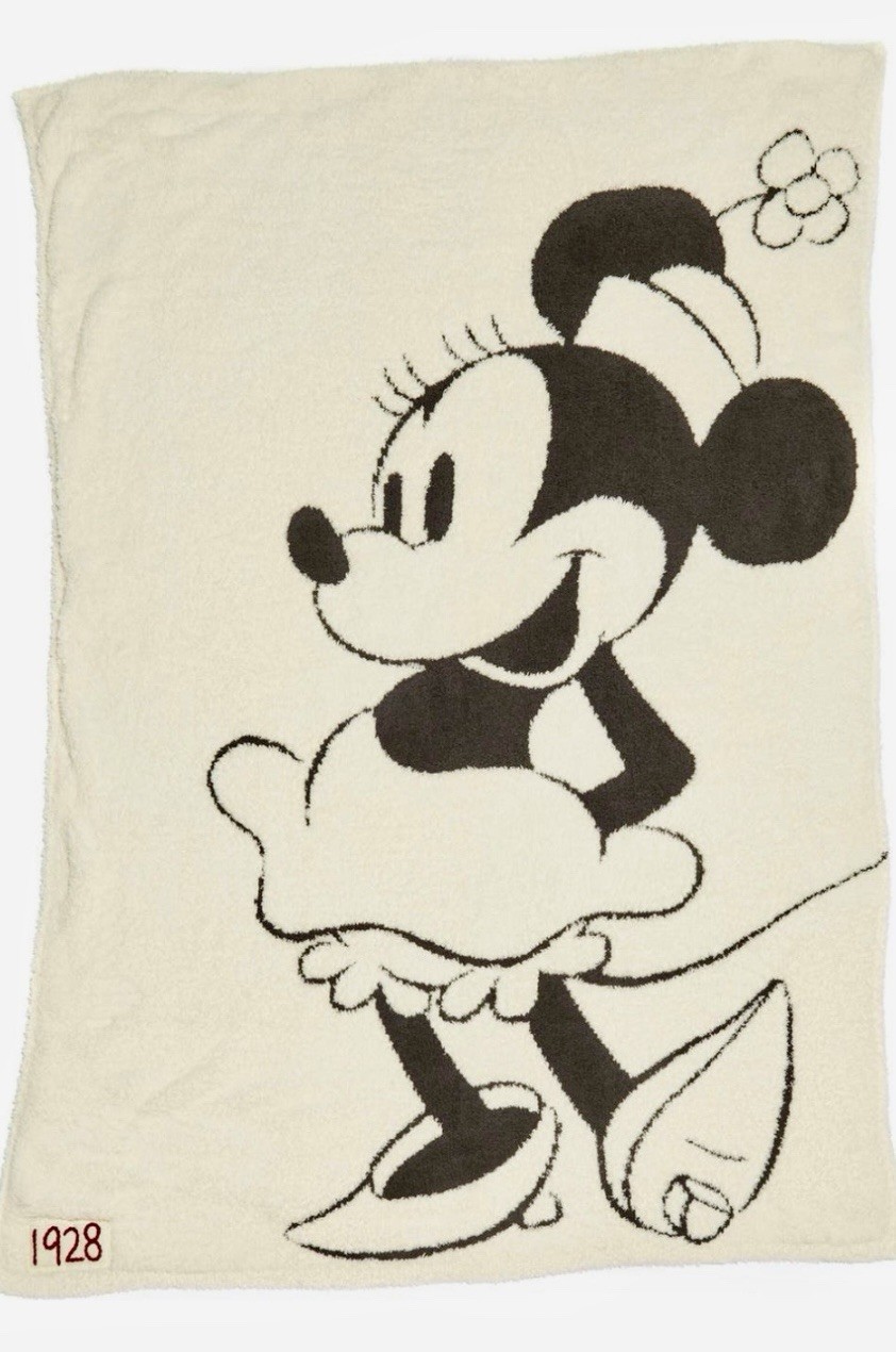 NWT Barefoot Dreams CozyChic® Classic Disney Minnie Mouse Throw Blanket 45"x 60"