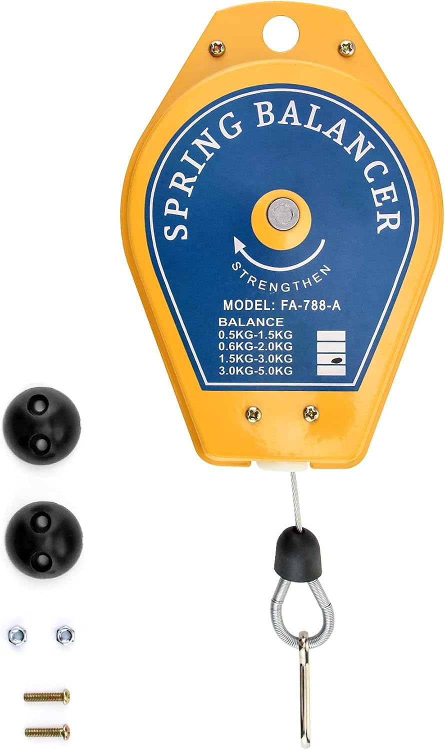 Spring Balancer 3.3-6.6lb Retractable Tool Holder for Assembly Line Ceiling Uses