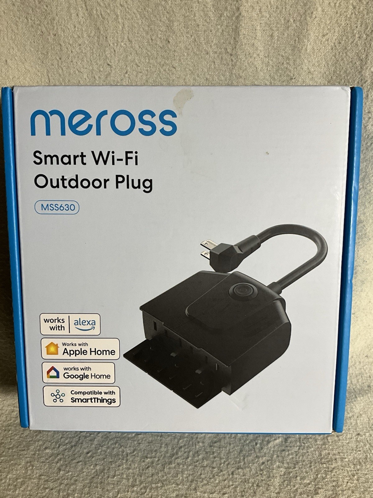 MEROSS Smart WiFi Outdoor Plug MSS630 Alexa Google Home SmartThings NEW