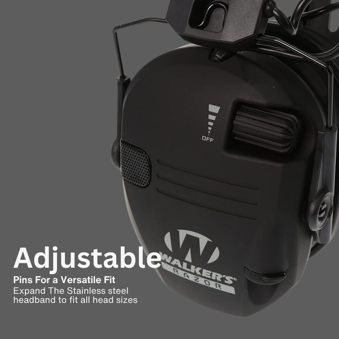 Walker's Razor Tacti Grip with Rubber Headband and Protection Case Bundle