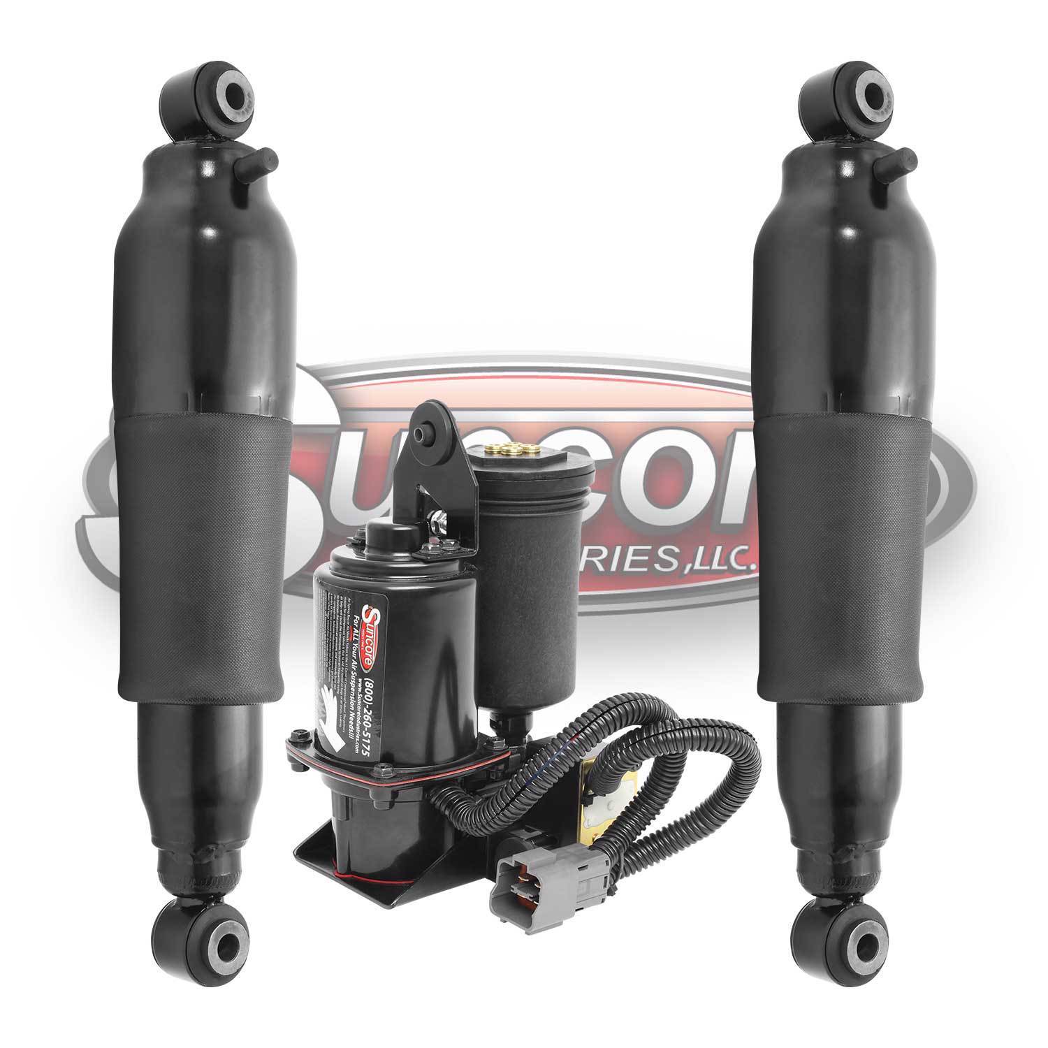 Rear Air Suspension Shock & Compressor Set for 2005-2015 Nissan Armada
