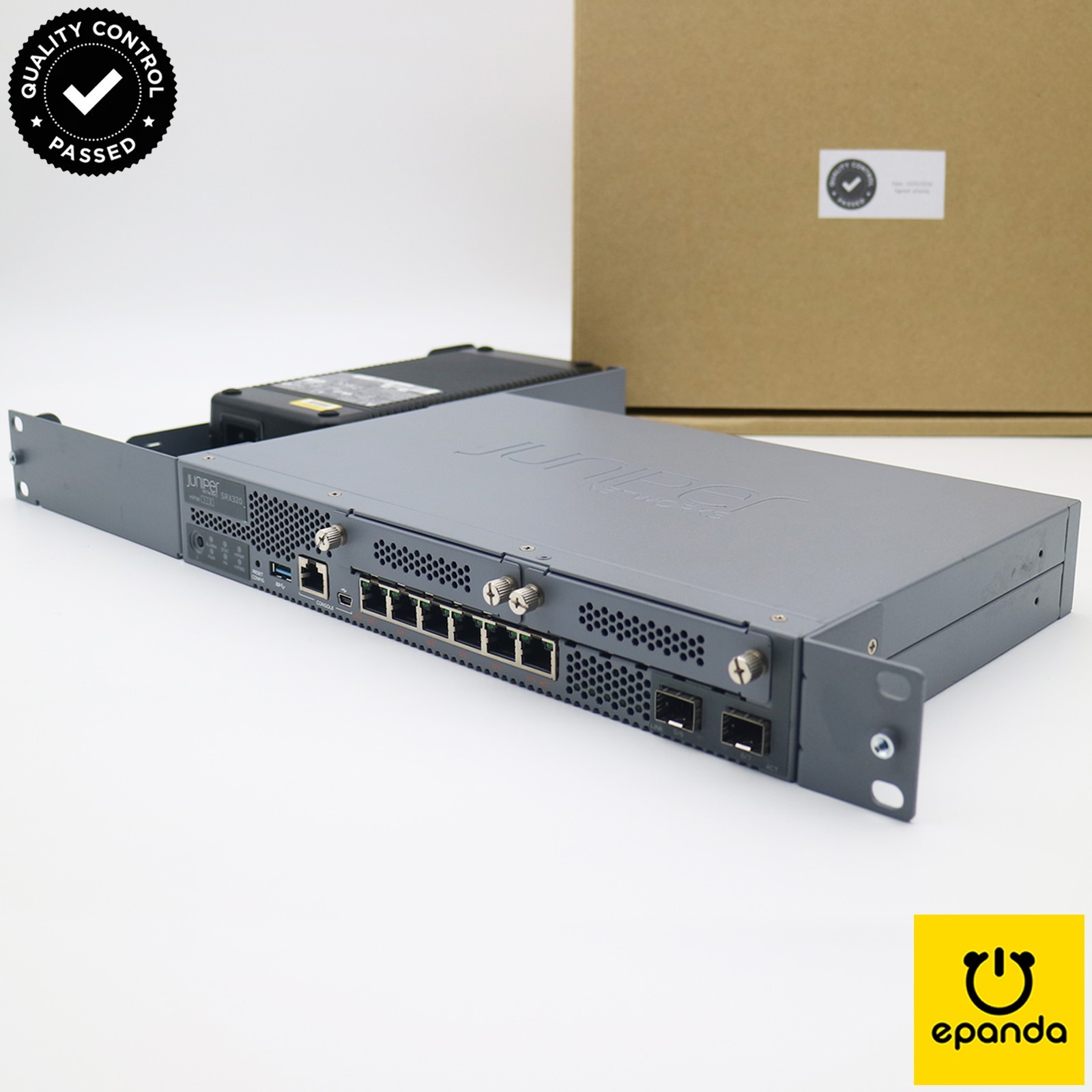Juniper SRX320-SYS-JB-P Secure Firewall SRX320 6xGE 2xSFP PoE+ 280W-PSU,  1Y-Wty