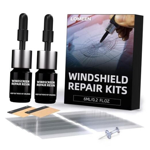Windshield Crack Repair Kit for Windshield Chips Cracks Quick Car Glass Chip
