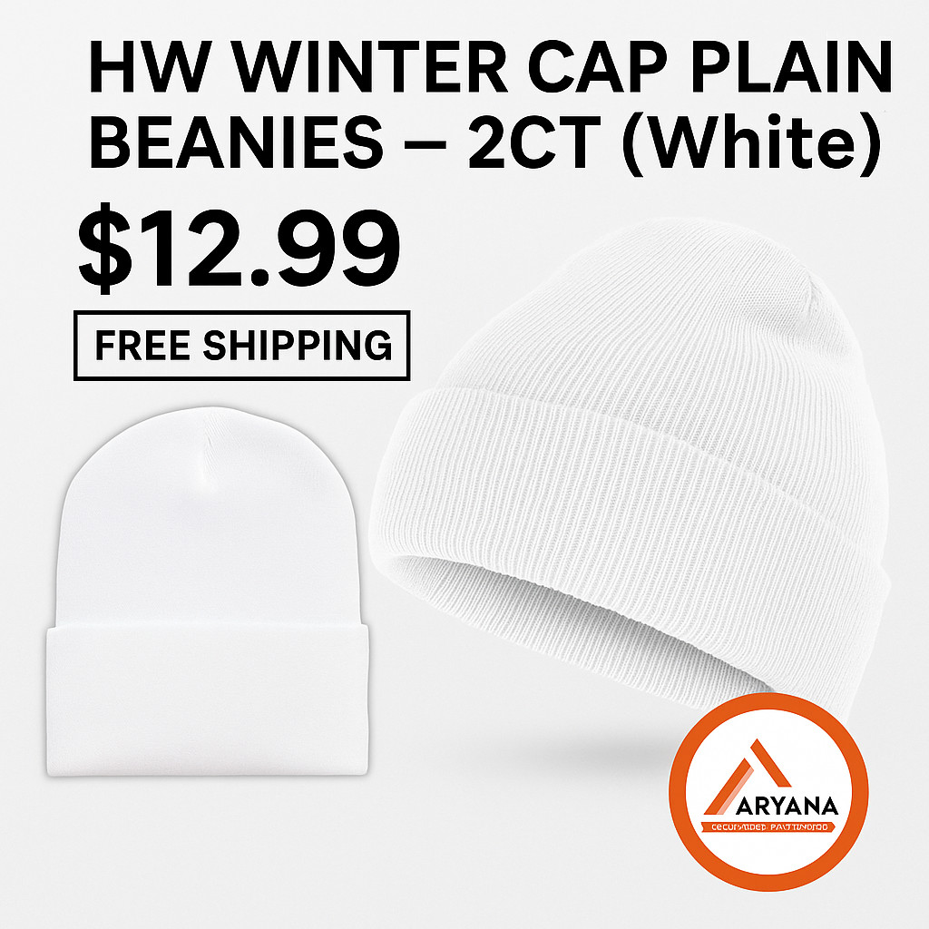 Winter Warm Skull Cap - PLAIN BEANIES – 2CT | Only $12.99 + Free Shipping