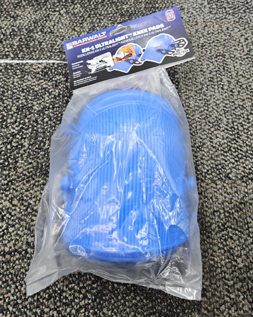 Barwalt 20010 KN-1 Ultralight Knee Pads Lighweight Rebuildable Comfortable Blue