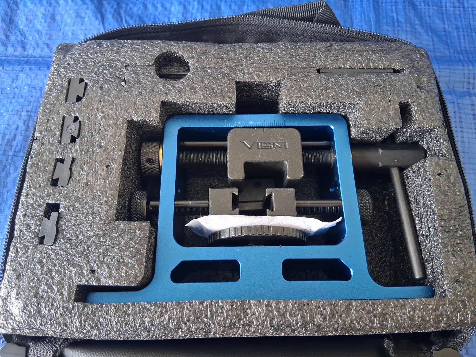 NcStar VISM VTUPRS Universal Pistol Rear Sight Adjustment Tool - Blue -NEW