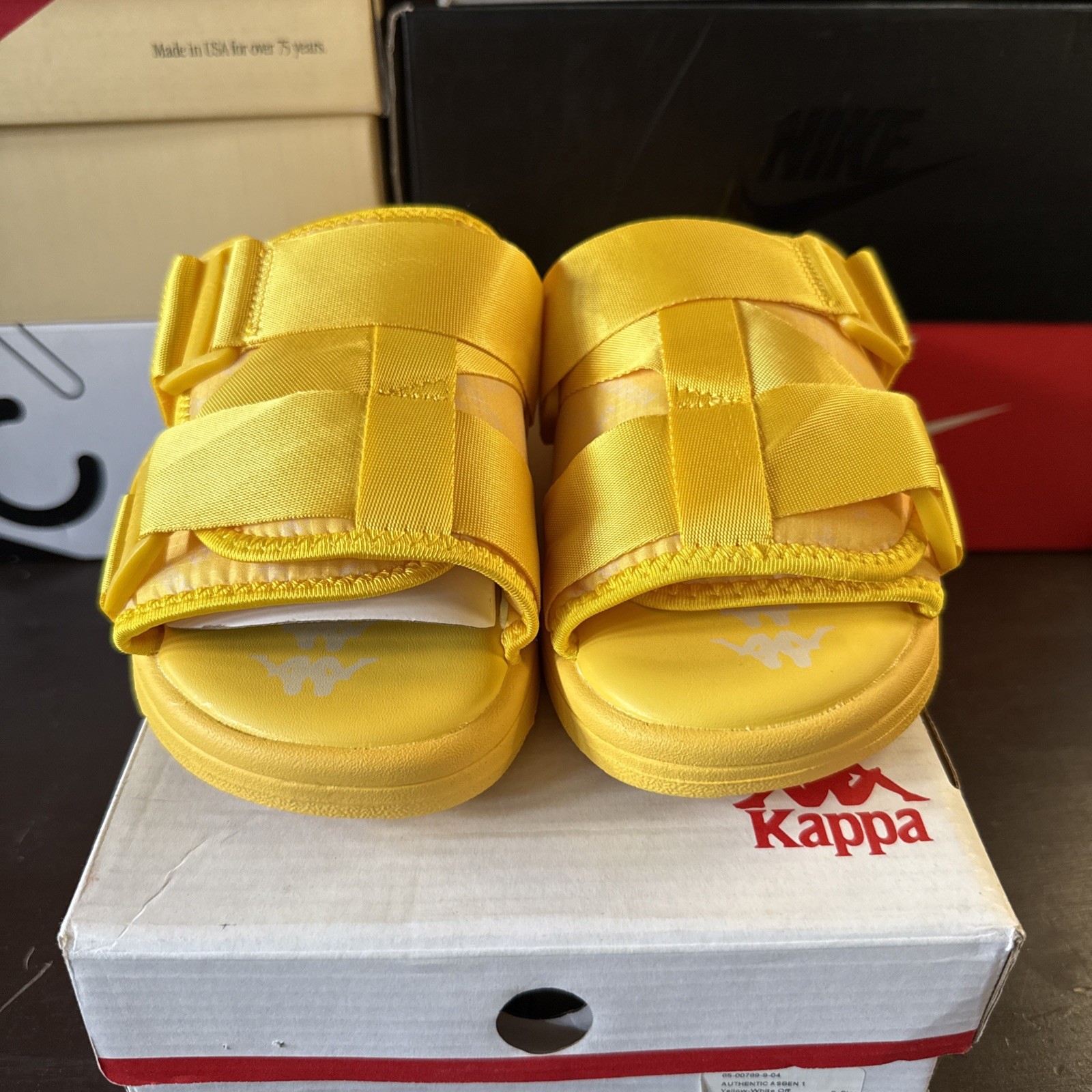 Kappa Authentic Asben 1 381D65W A08 Size 6 Yellow