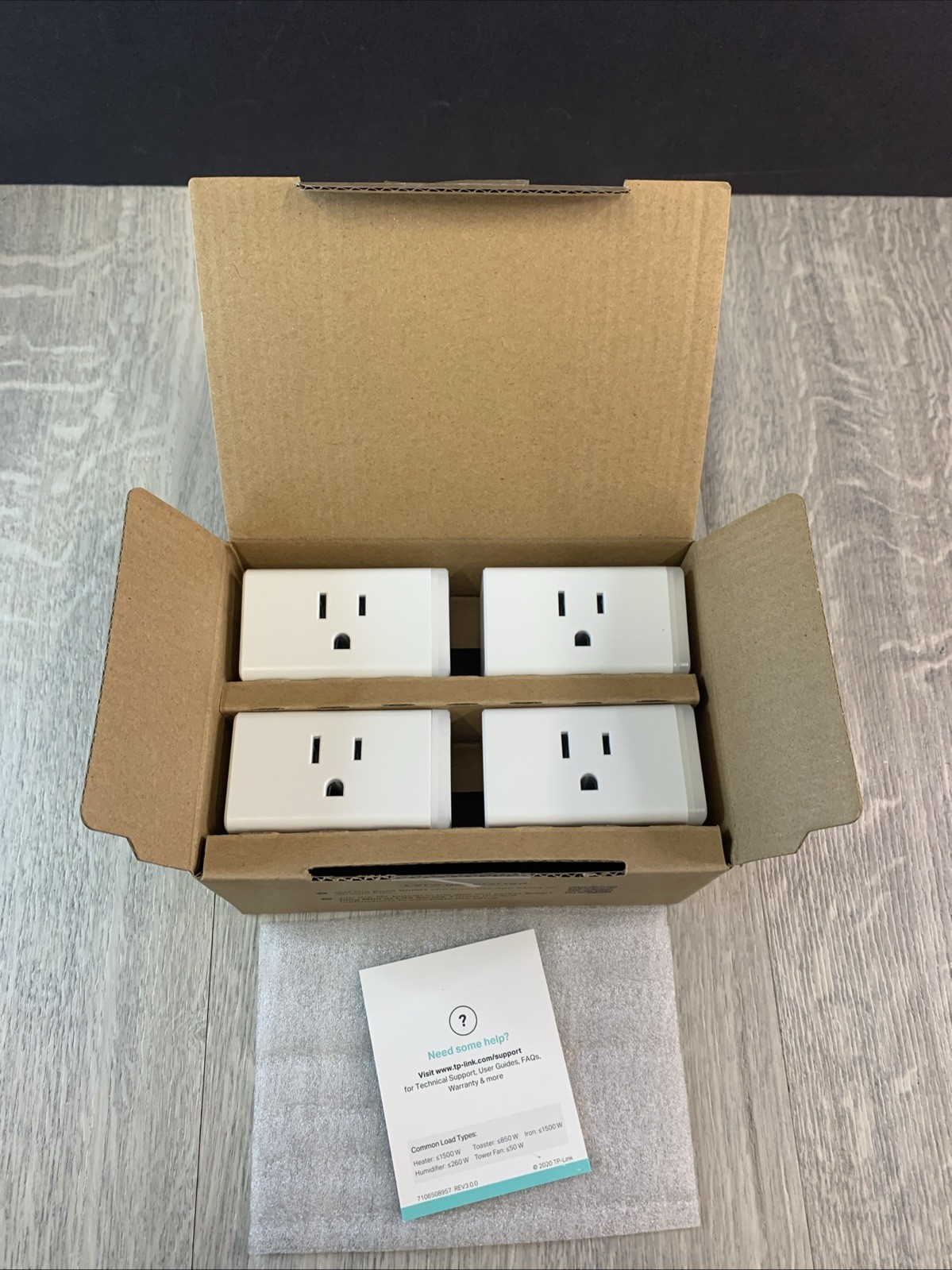 Tp-Link Kasa Smart Plug Mini 15A Smart Home Wi-Fi Outlet 4-Pack White New