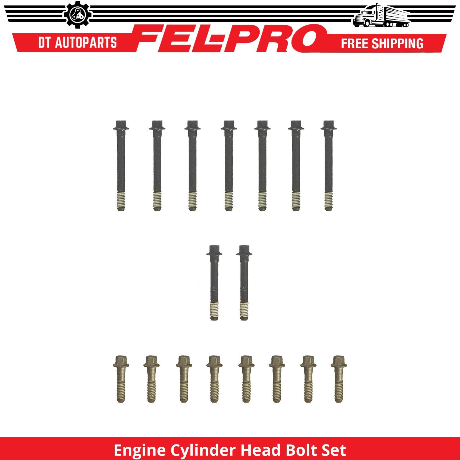 For 1987-1989 GMC R2500 Engine Cylinder Head Bolt Set Fel-Pro 1988
