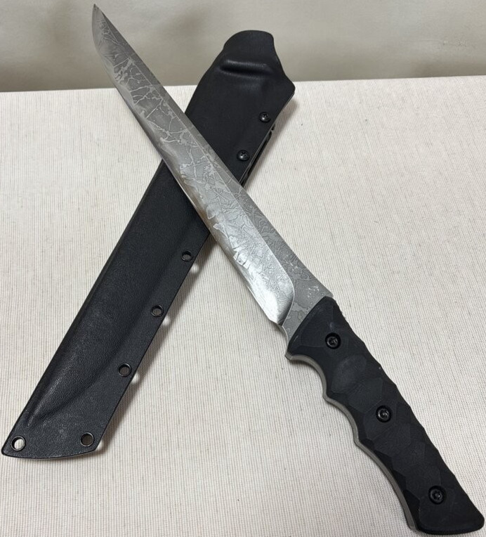 Rare KIKU KNIVES Asuka OU-31 Satin Finish by Kikuo Matsuda w/ Kydex Sheath