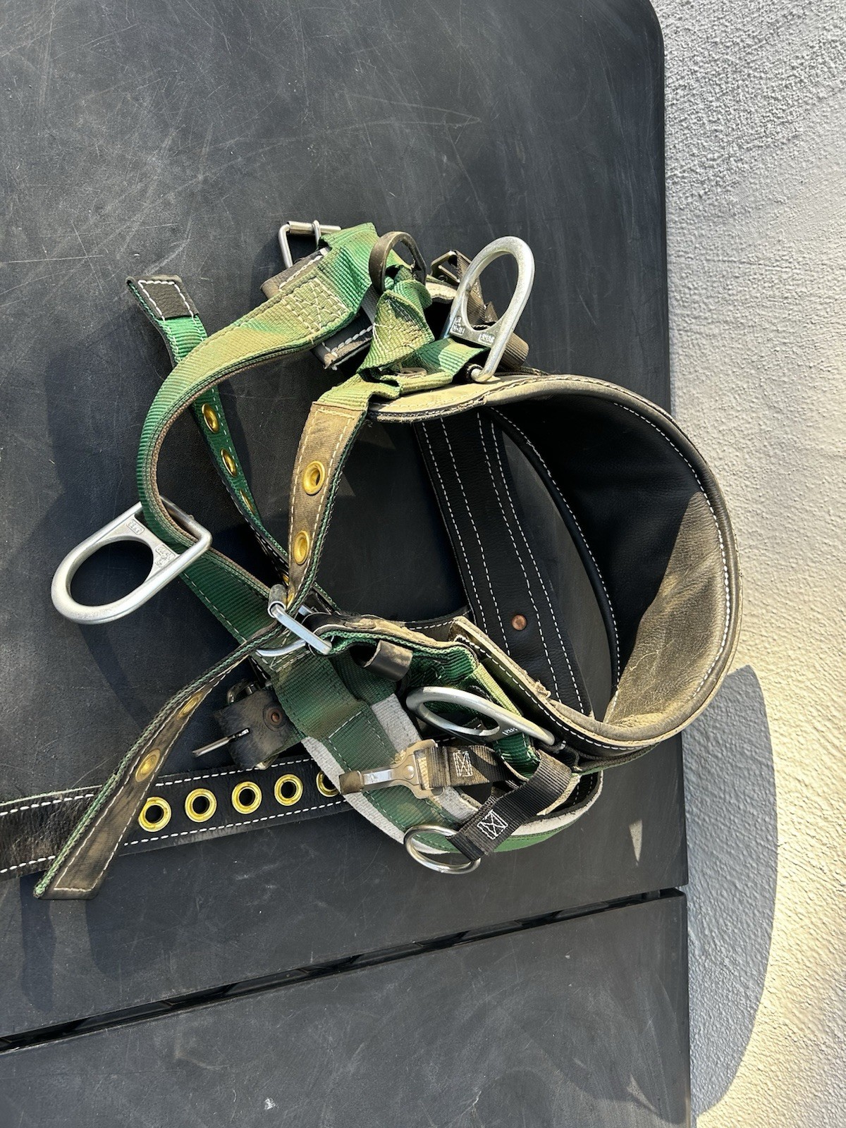 Bucking Ham 1373 Climbing Belt Butt Strap Floating D Ring Medium