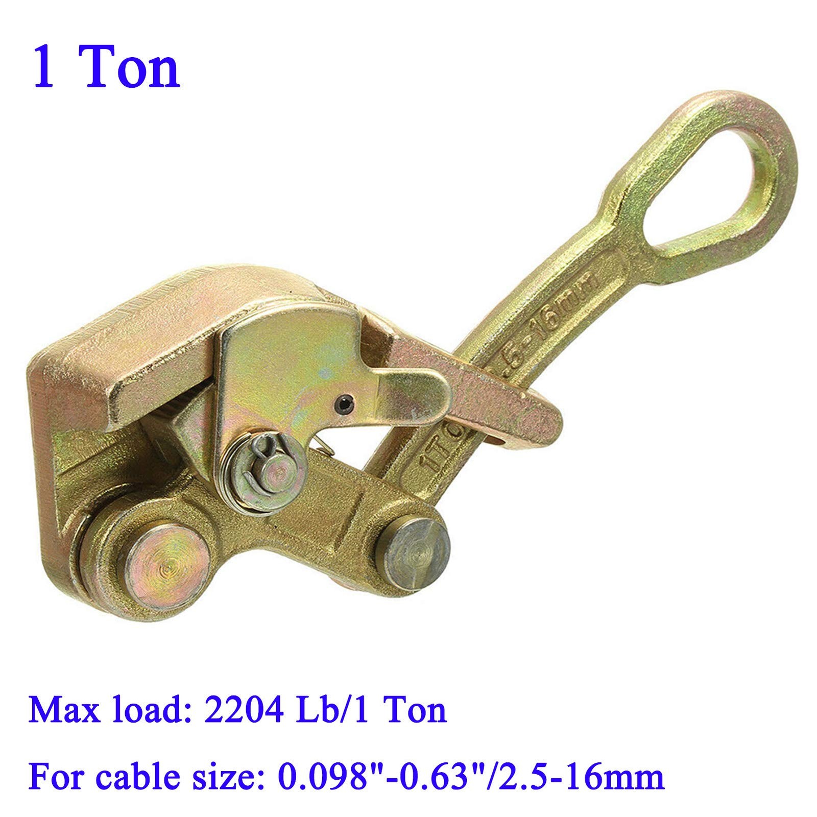 Cable Grip Wire Gripper Steel Cable Puller Tool for Wire Rope 2204 Lbs(1 Ton)