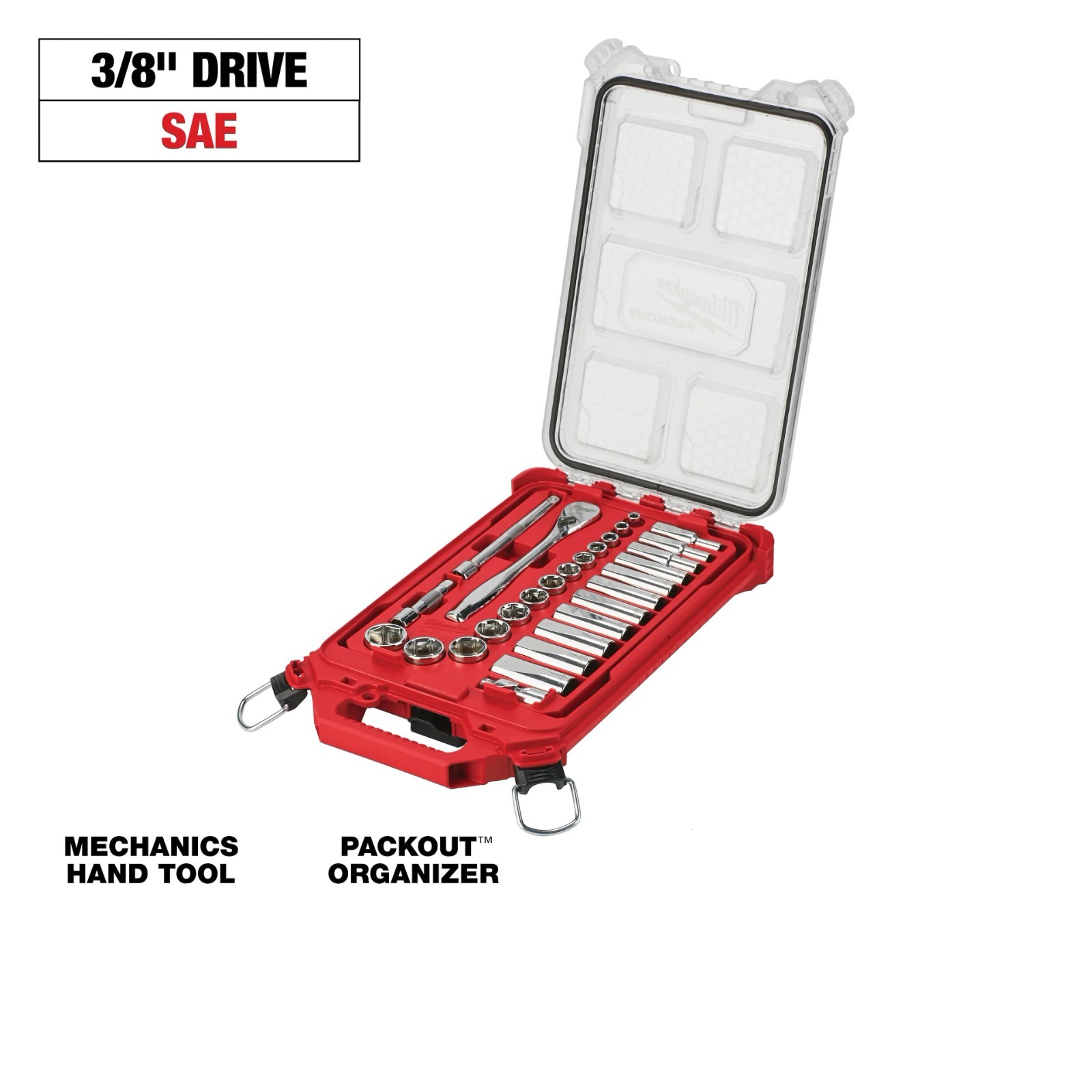 Milwaukee 48-22-9481 3/8” Drive 28pc Ratchet & Socket Set - SAE