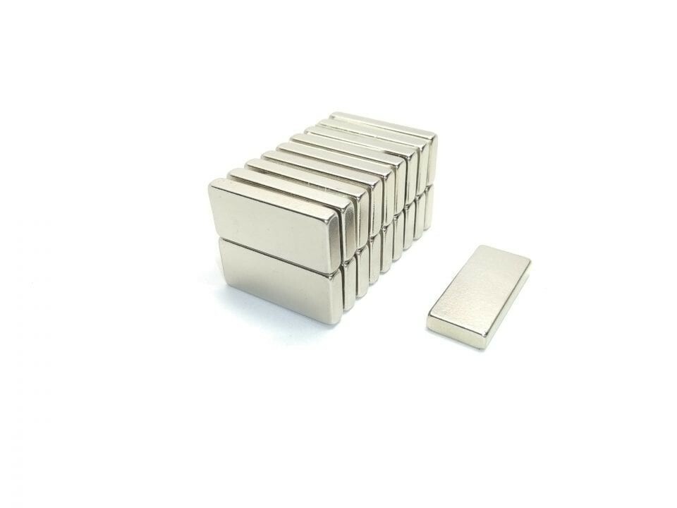 Neodymium Magnet Block N35 .875"(A) x .375" x .125" - Price is per magnet