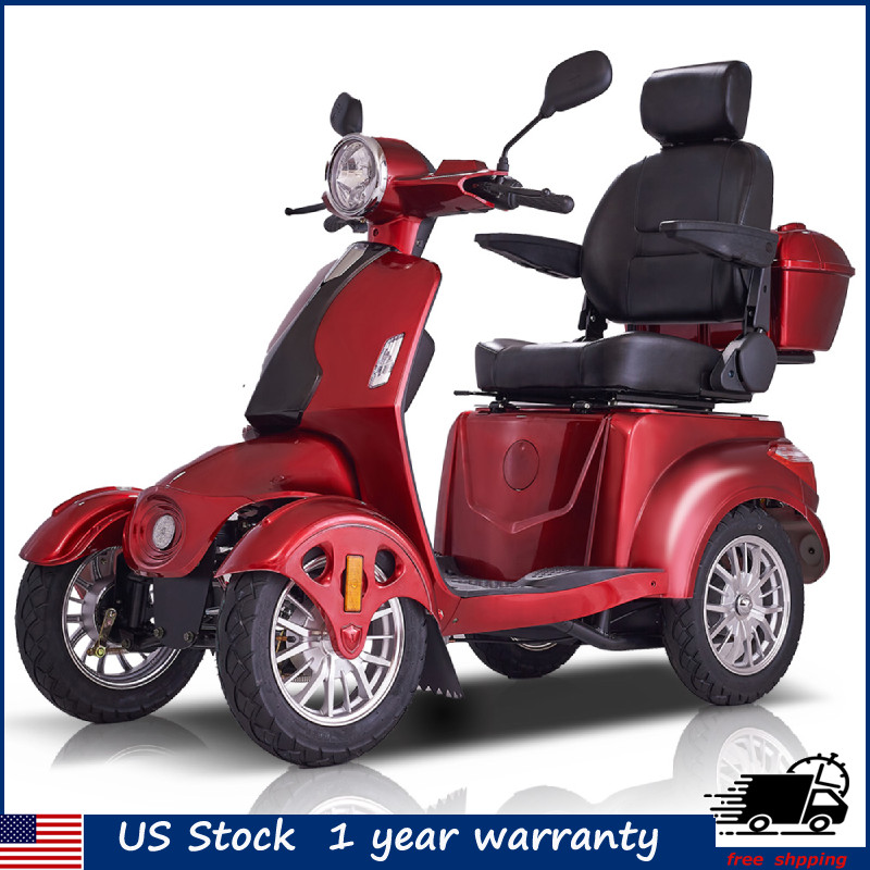 4 Wheels Travel Mobility Scooter 800W 60V 20AH Battery Motor for Adult Senior