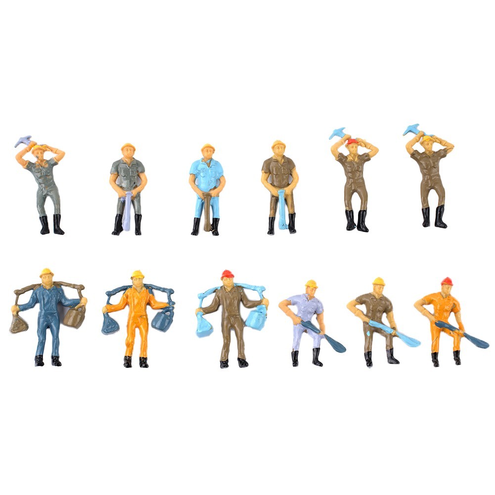 Figures Workers Figures Brand New 12 Pcs Figures High Quality People