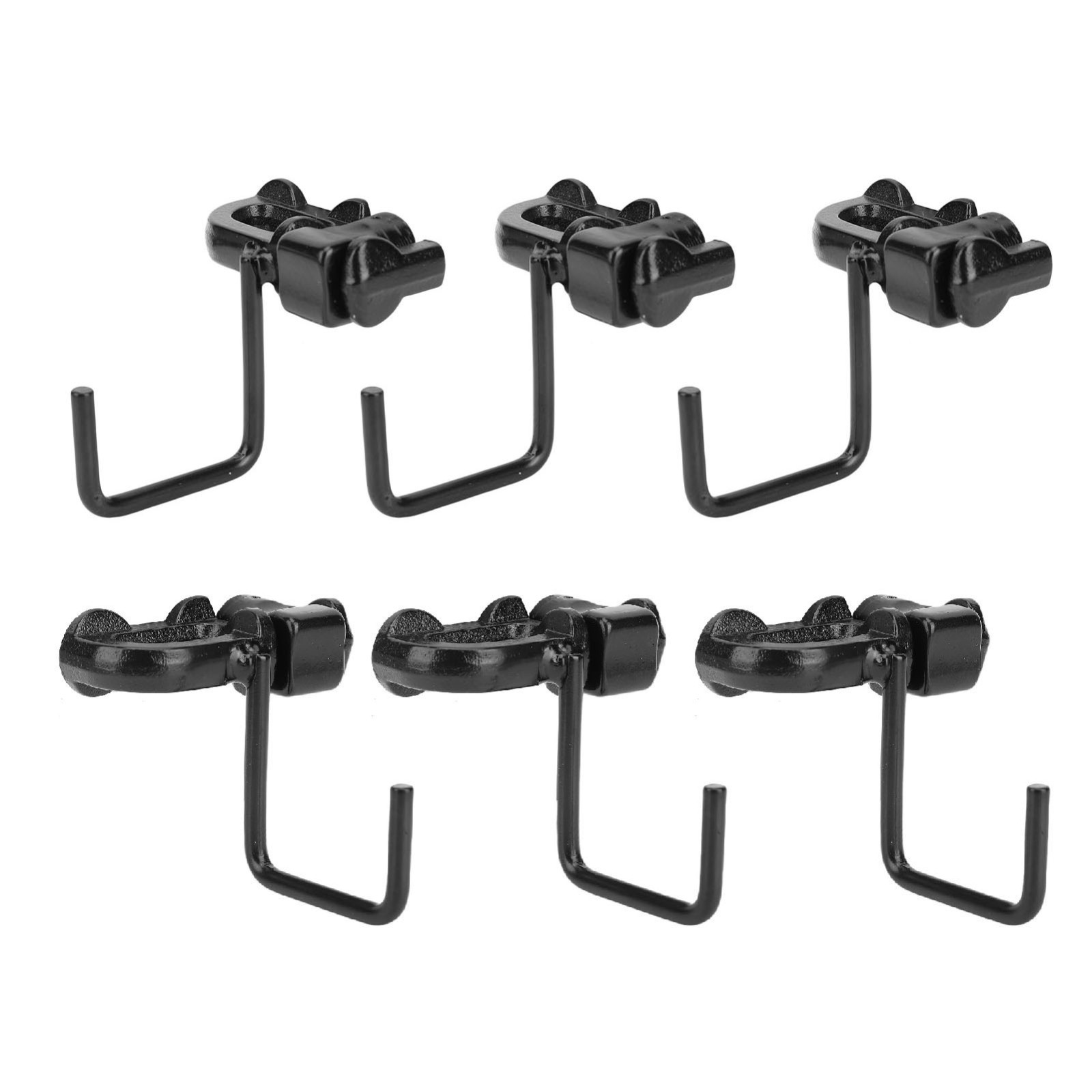 6PCS L Track Hook Double Stud Tie Down for Truck Bed Trailer Cargo Control