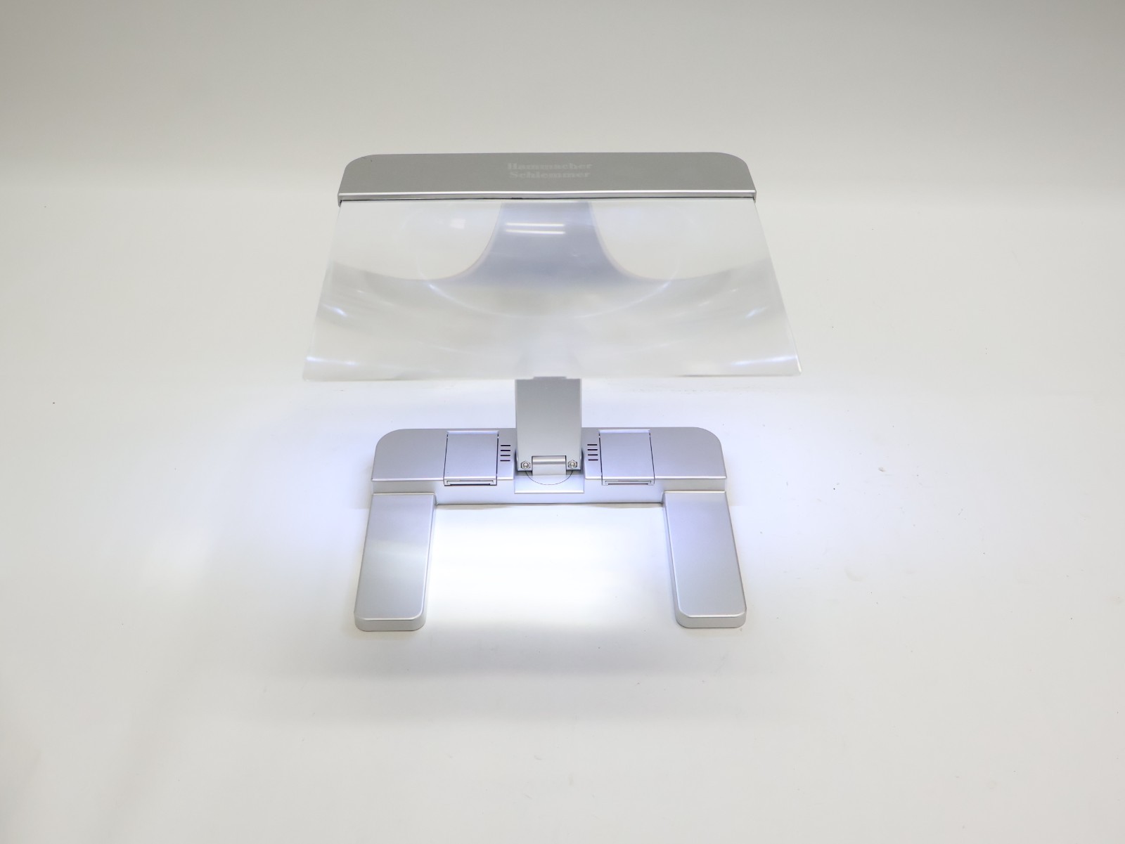 Hammacher Schlemmer Hands-Free Foldable LED Lighted Reading Magnifier