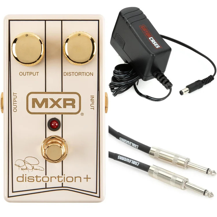 MXR Randy Rhoads Distortion + Pedal with Cable and Power Supply