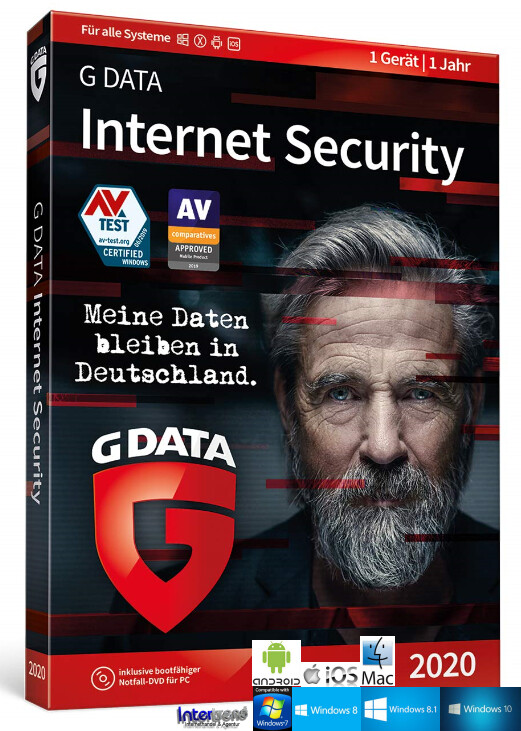 G Data Internet Security 2020 Full Version 1 PC - 1 Year + Manual Download NEW