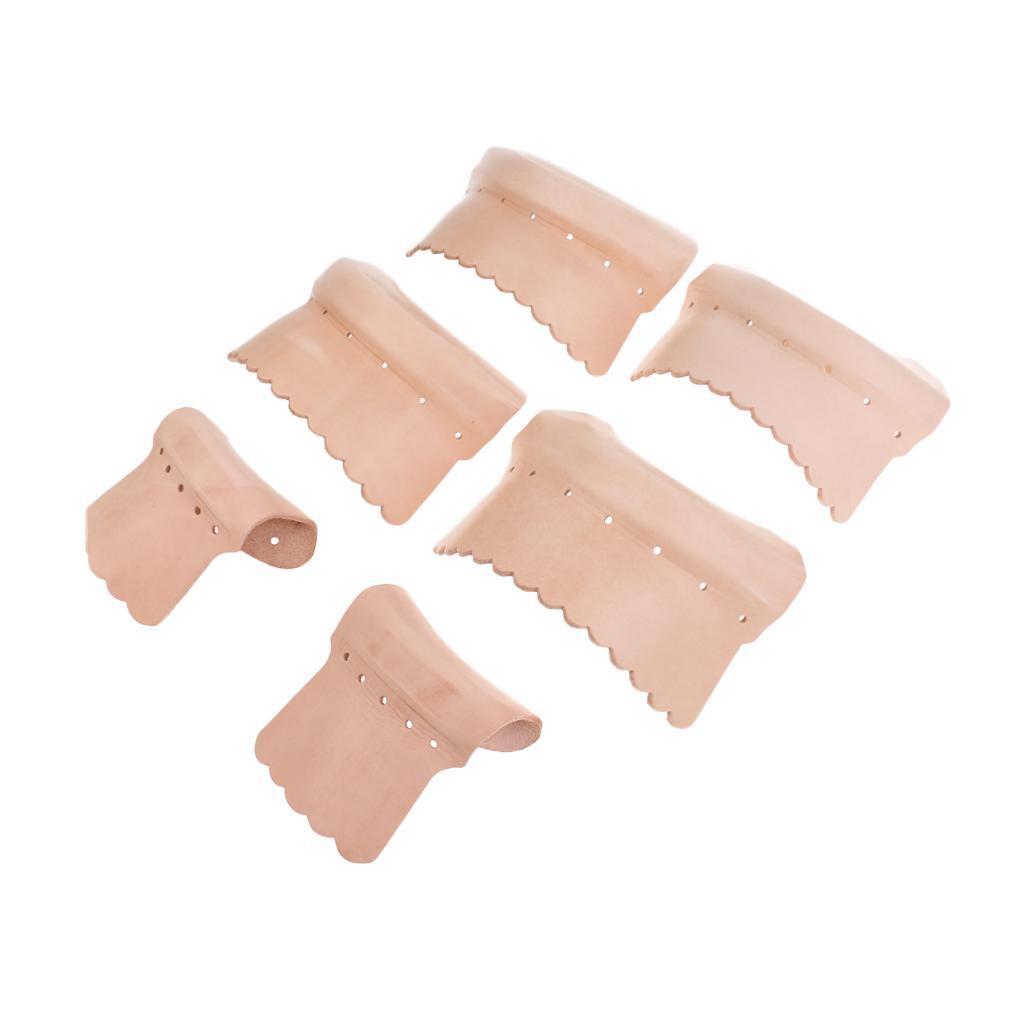 6 Pieces Pool Snooker Billiards Table Leather Pockets Sets Sleeves Accessory