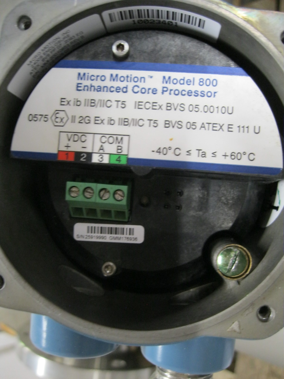 4" 150# Micro Motion CMF400 Sensor 800 Enhanced Core Processor CAL. Z74