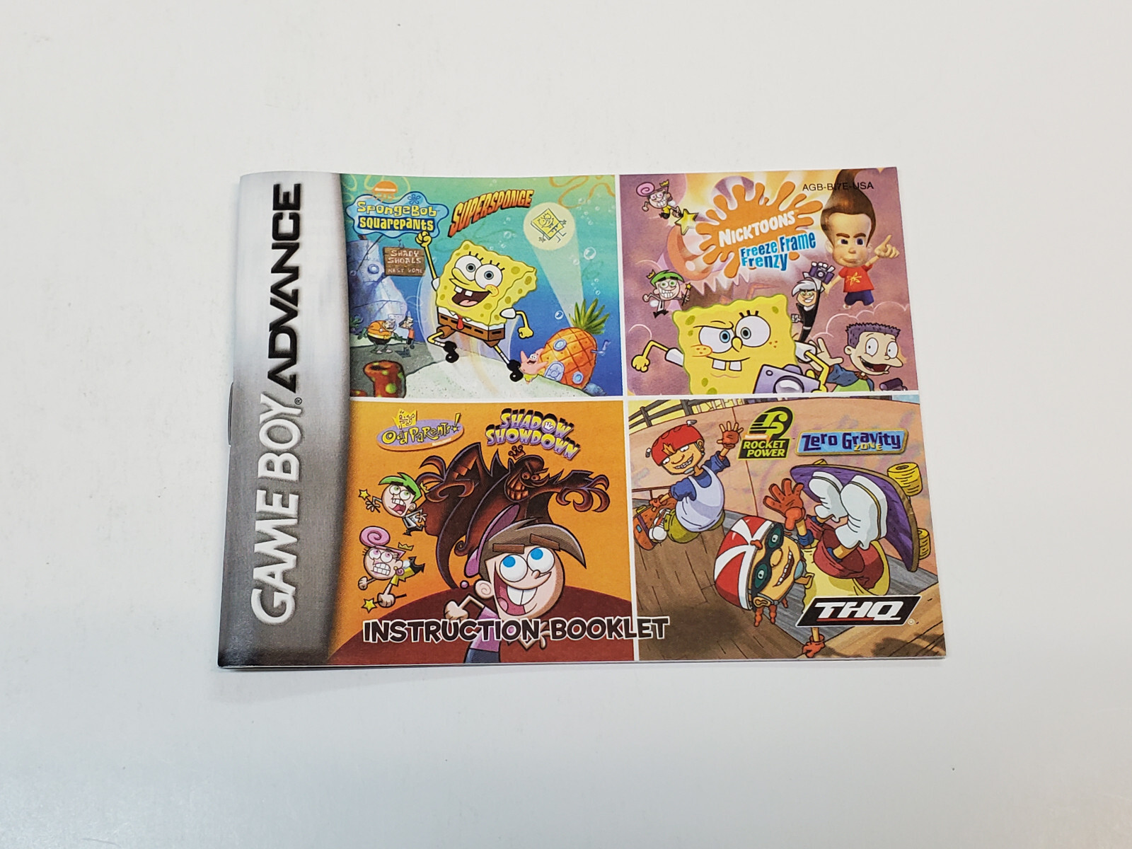 Nickelodeon 4 Games on One Game Pack GBA Authentic Box & Manual Only *
