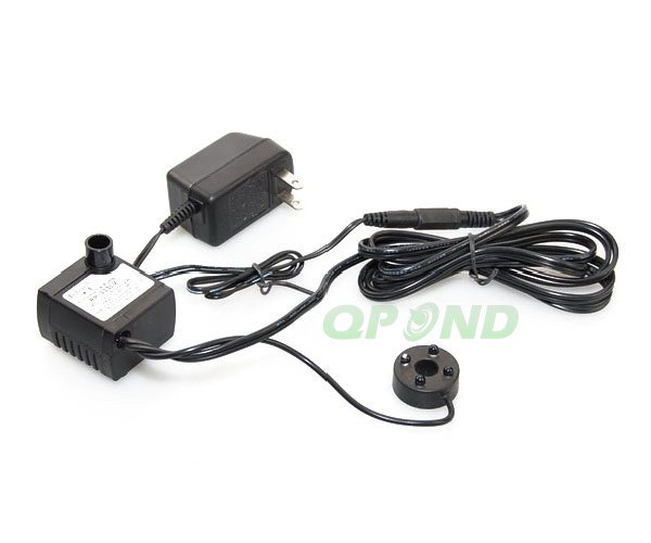 66 GPH Submersible Tabletop Fountain Water Pump w/ LED Changing Light UL Listed