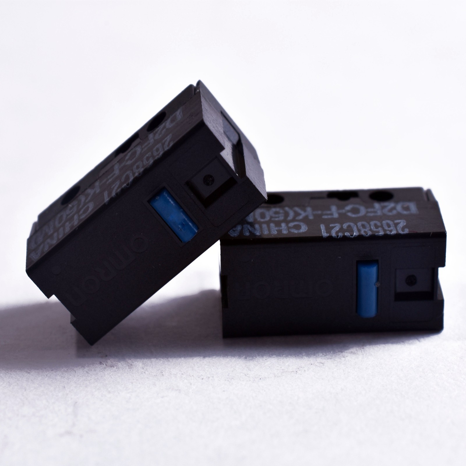10PCS OMRON Mouse Micro Switch D2FC-F-K(50M) Blue Dot Mouse Button Fretting