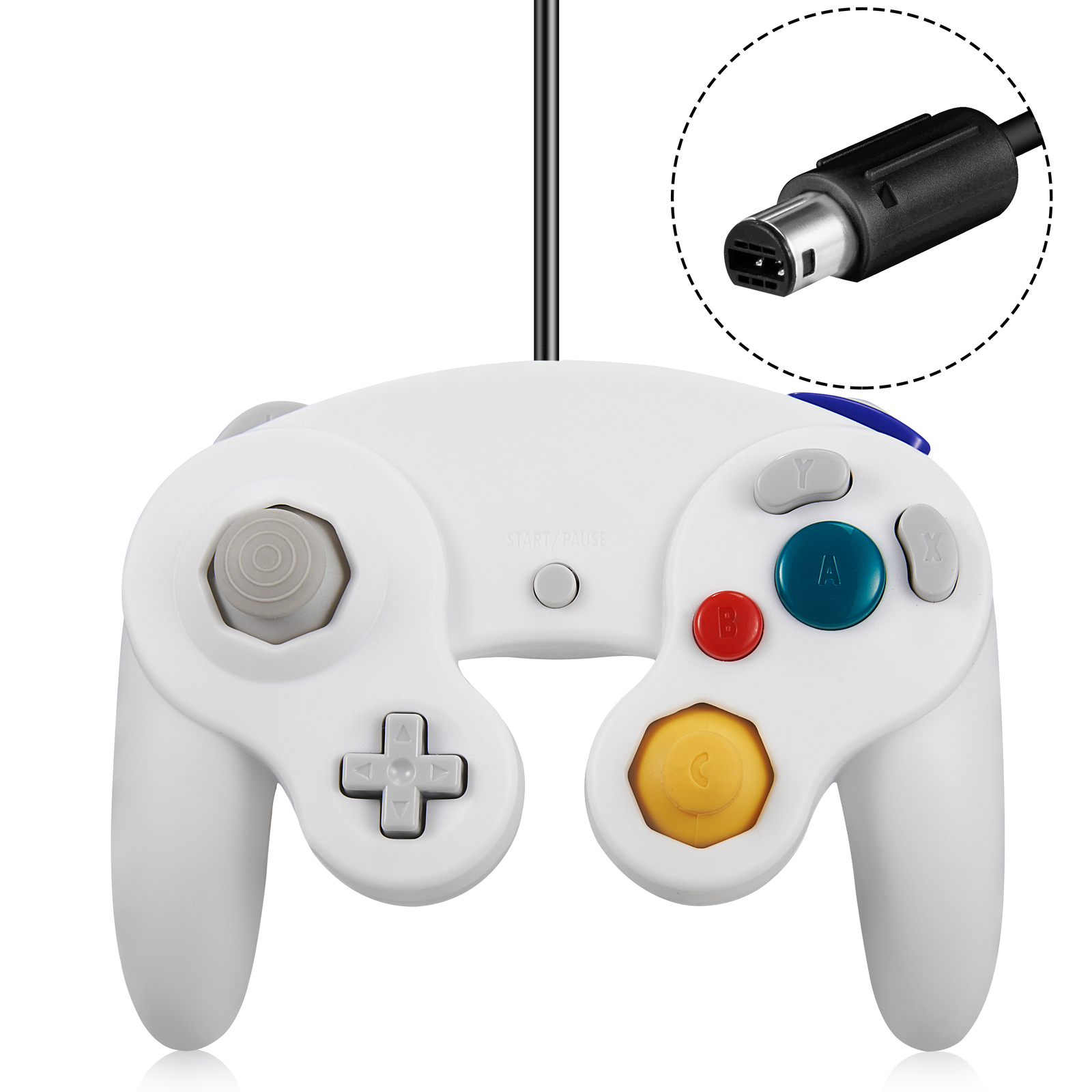 For Gamecube Classic GC NGC,Wireless Game Controller W/ Adapter /Wired Gamepad