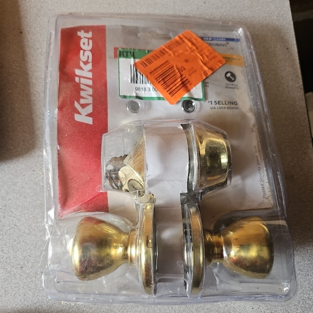Kwikset Tylo Polished Brass Double Cylinder Keyed Entry Deadbolt
