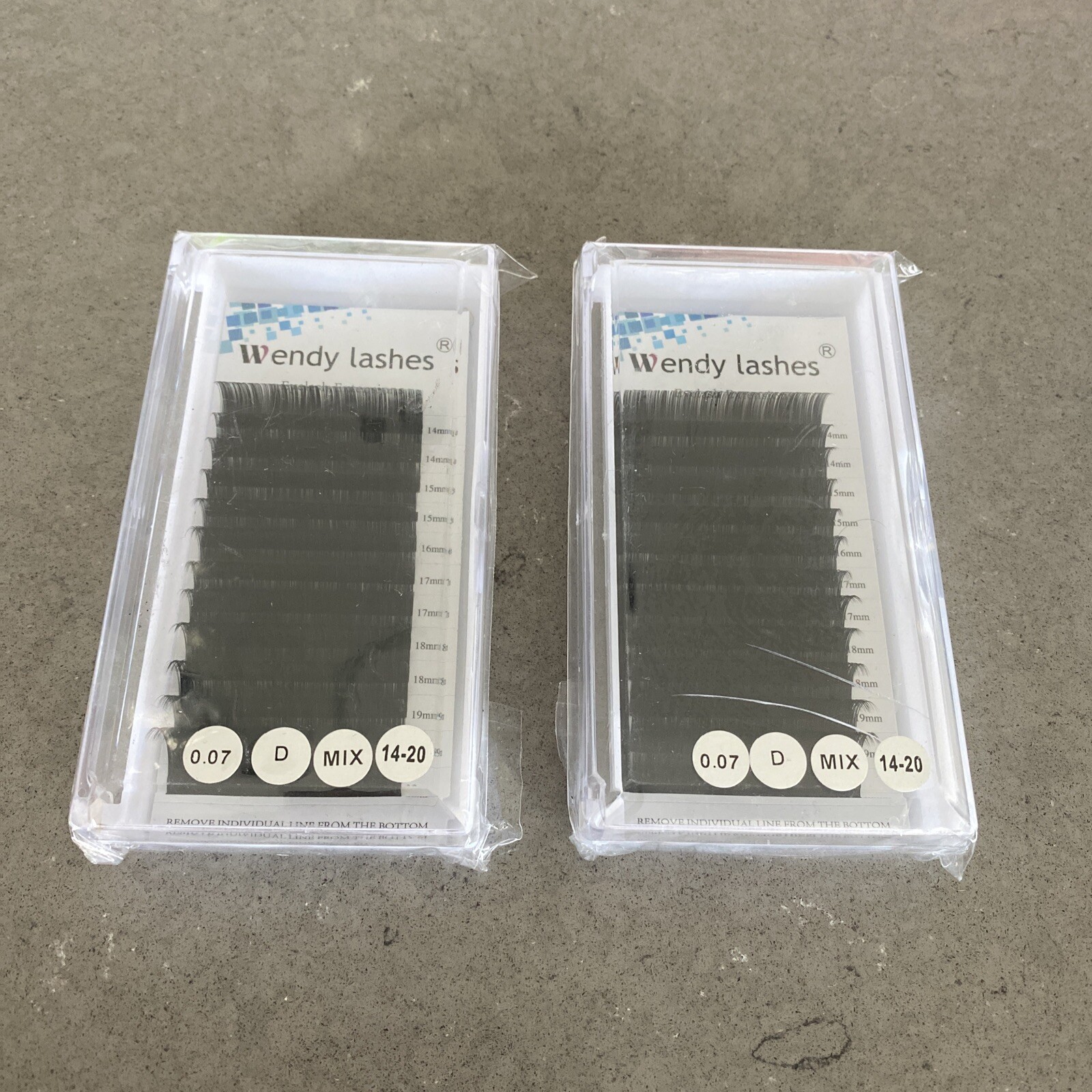2 Pk Wendy Lashes Eyelashes Extensions 0.07 D Mix 14-20 | New READ DESC