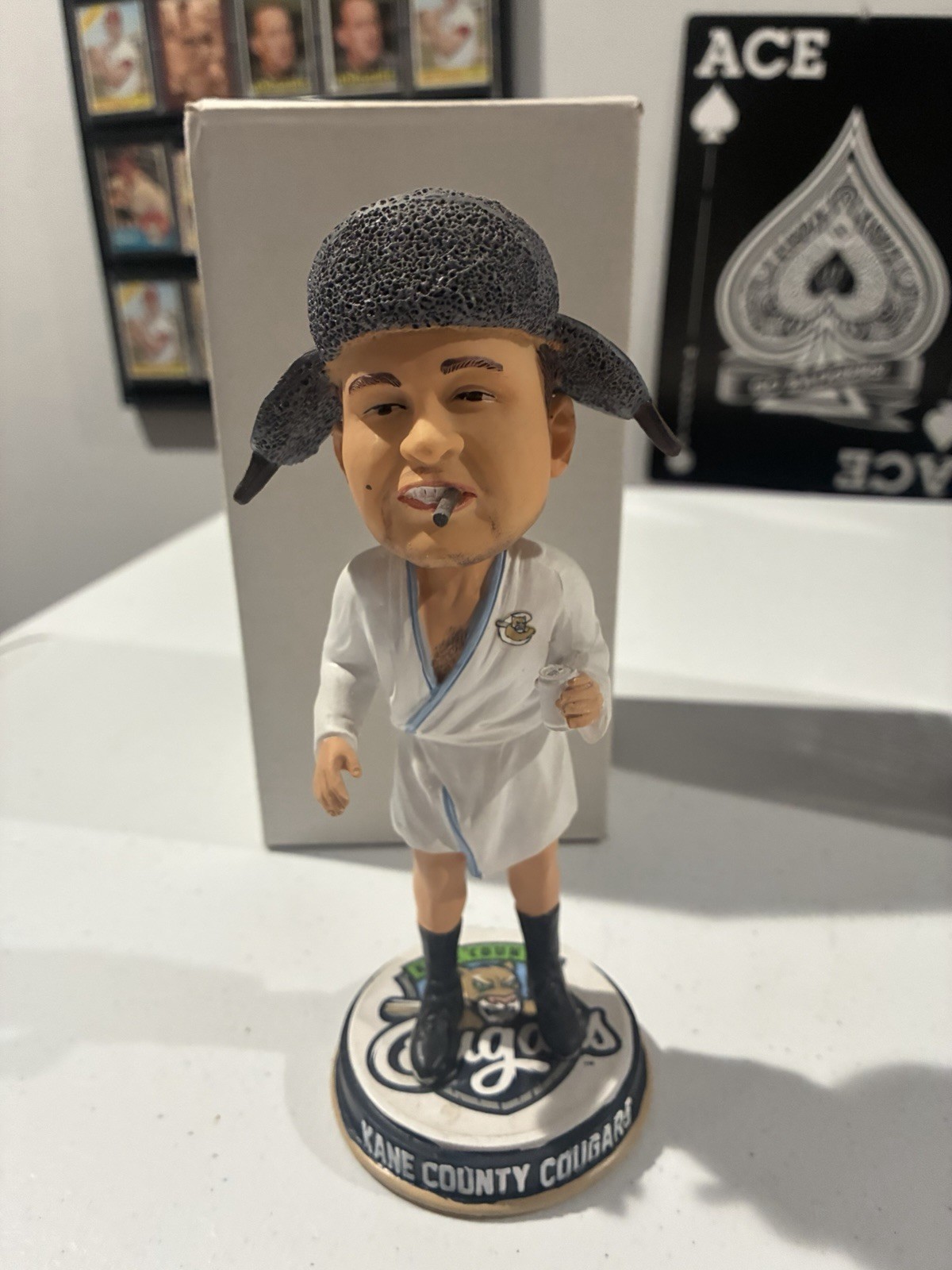 *Rare* KANE COUNTY COUGARS COUSIN EDDIE CHRISTMAS VACATION BOBBLEHEAD SGA MILB