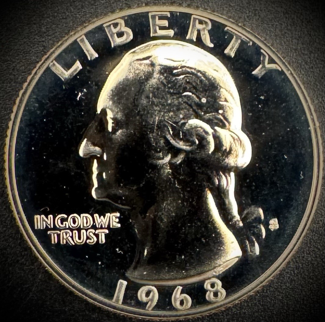 1968-S Washington Quarter PROOF Clad Coin