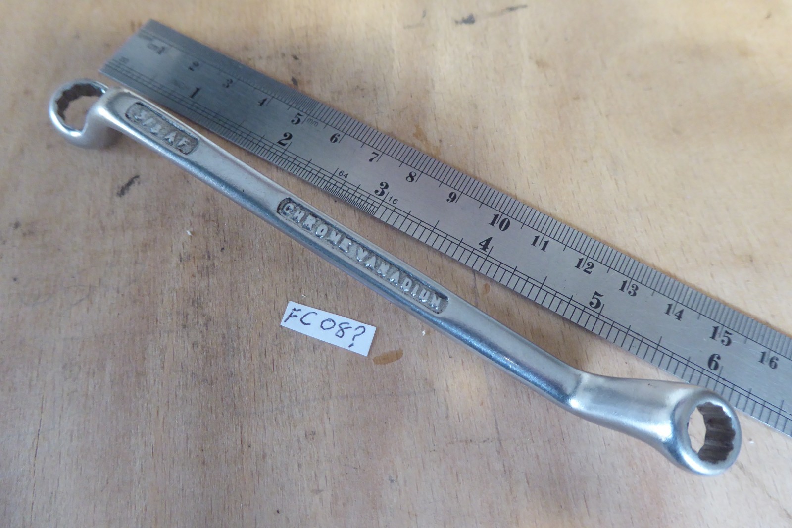 GORDON TOOLS 5 /16 X 3/8" AF cranked ring spanner