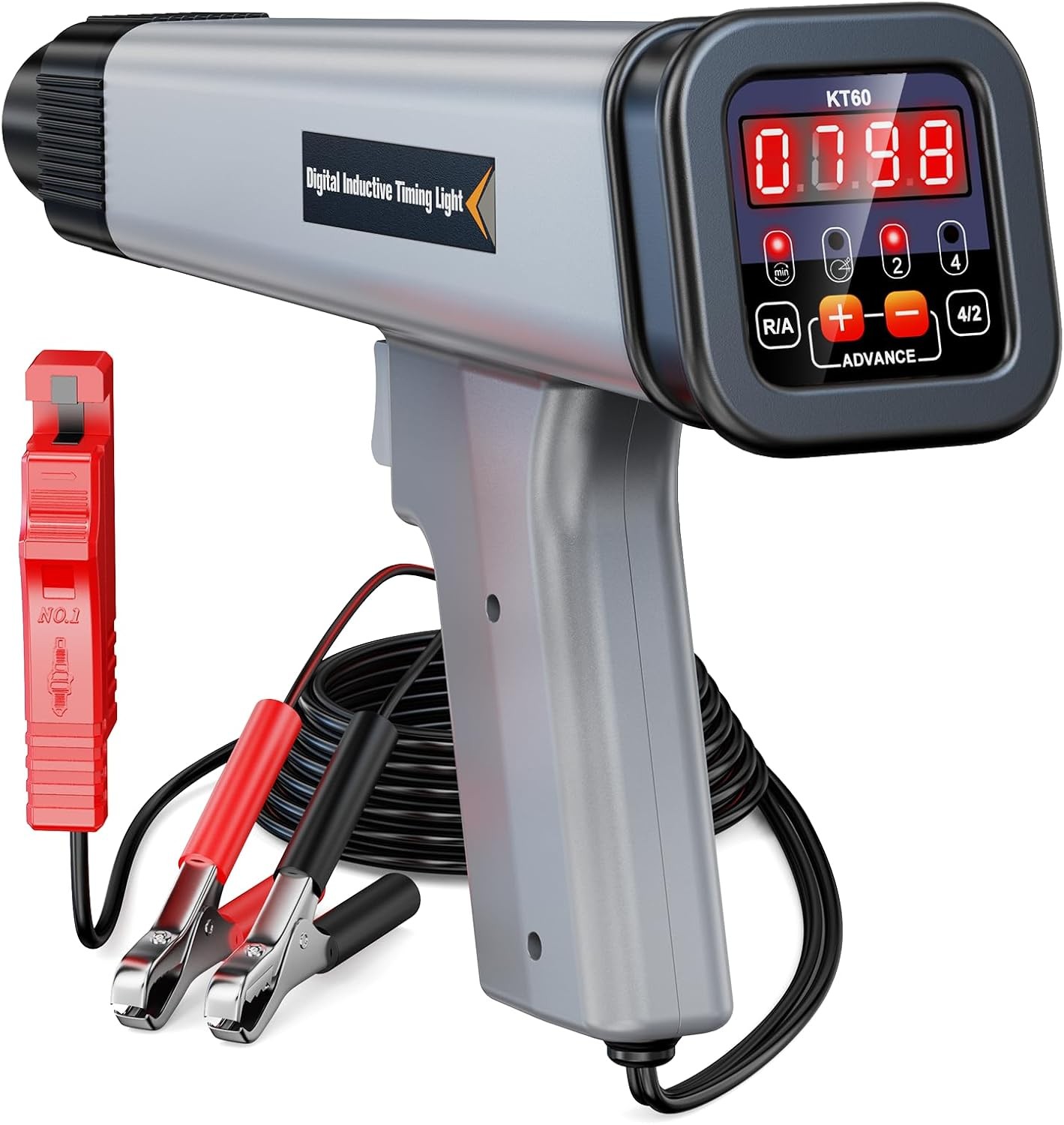 KZYEE KT60 Engine Timing Light with Tachometer, Automotive Gray