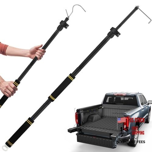 Truck Bed Grabber Tool Heavy Duty, Grabber Truck Cargo Retriever Long Handle
