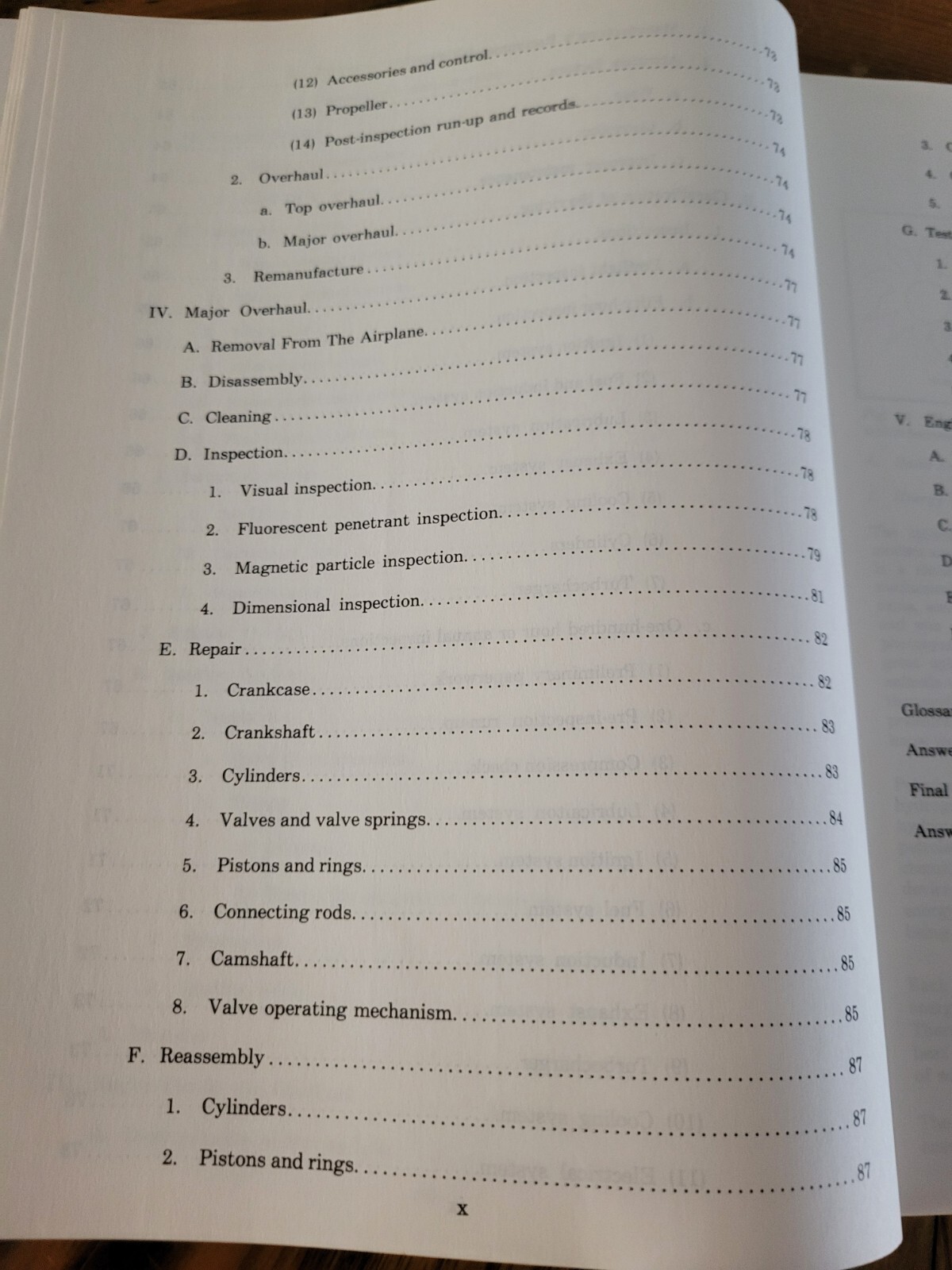 1985 Aircraft Reciprocating Engines Training Manual