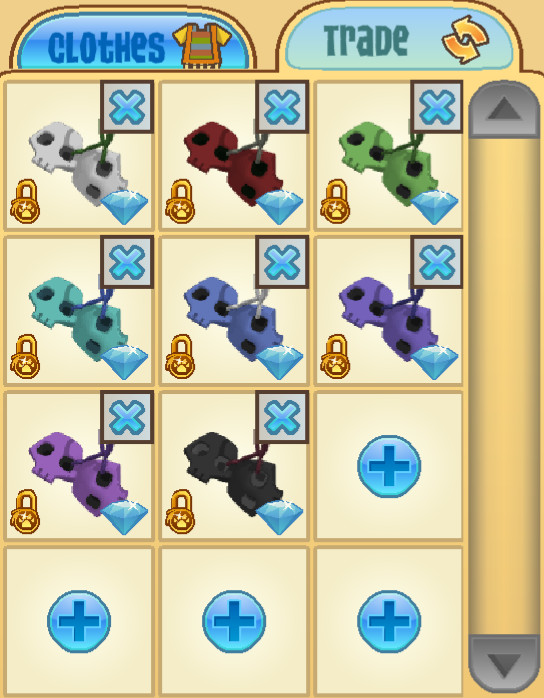 Animal Jam Classic AJ AJC You-Choose Skullys Skullies Item (Read Description)