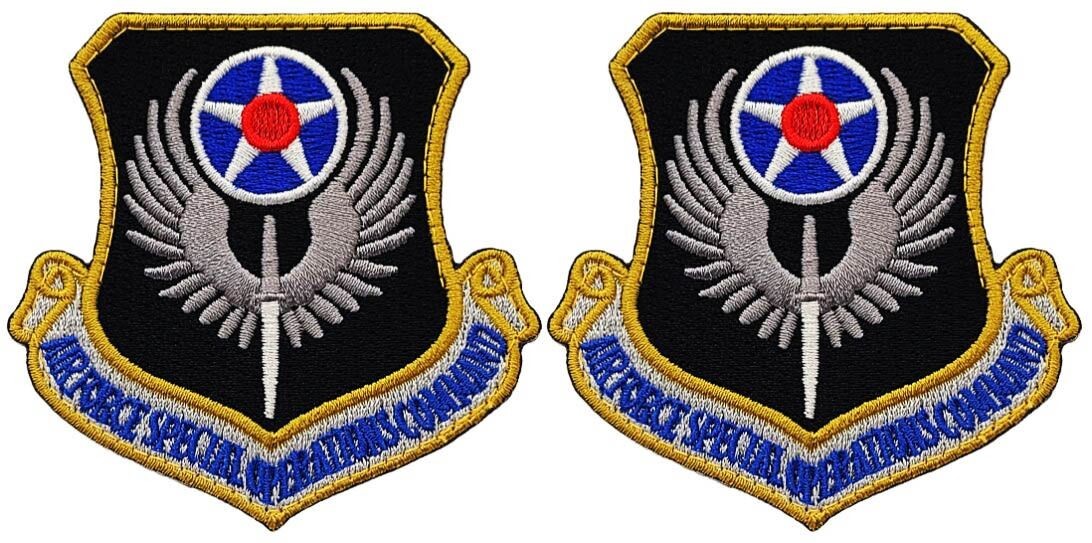 AFSOC Air Force Special Operations Command Tactical Patch  -2PC HOOK BACK  3"x3"