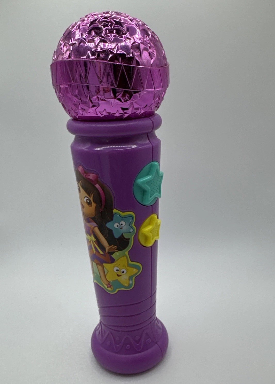 2013 Dora the Explorer Singing Star Musical Microphone Karaoke Working Mattel
