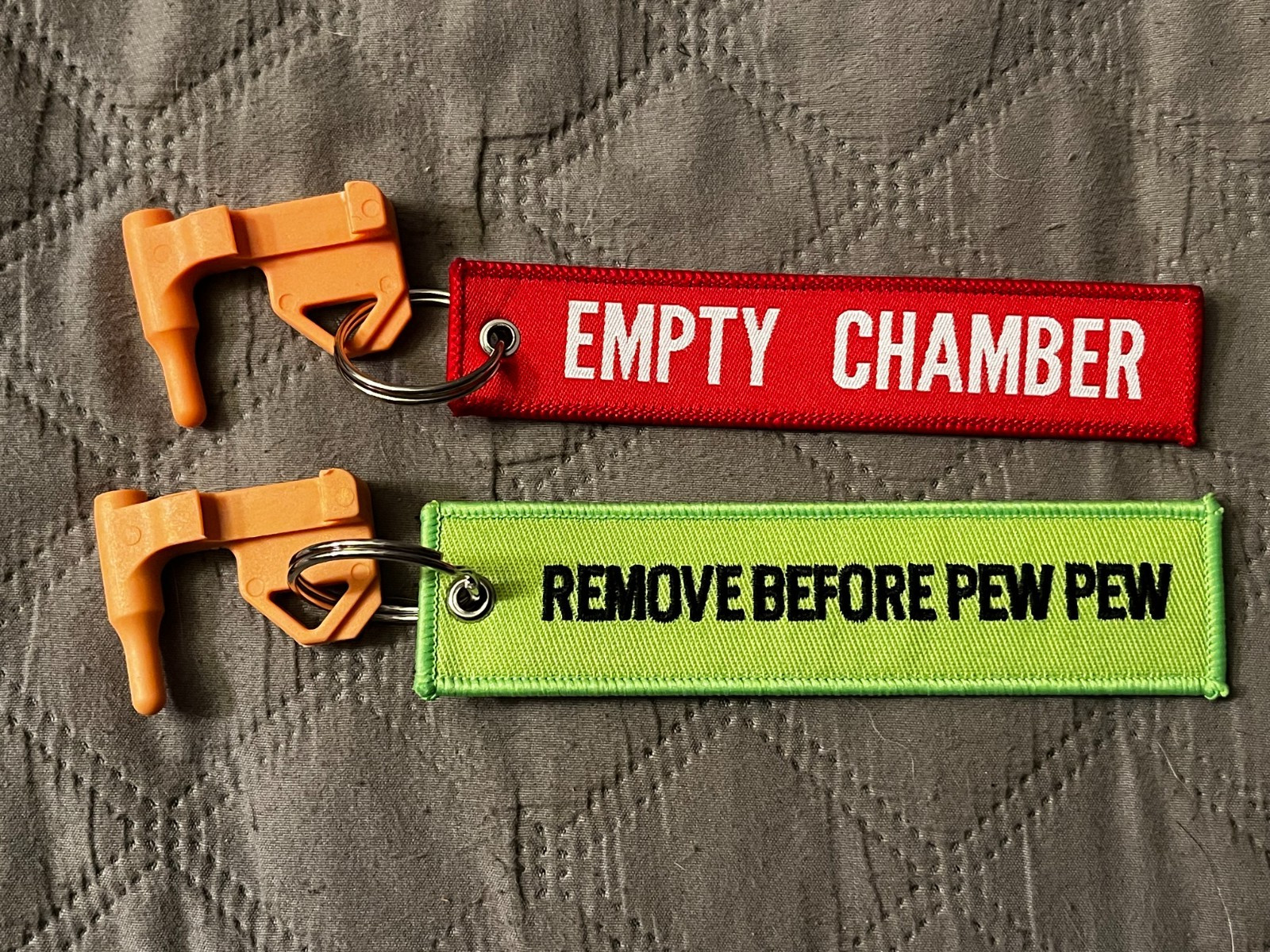 Empty Chamber Safety Flag Tool Keychain  FREE SHIPPING!!!!