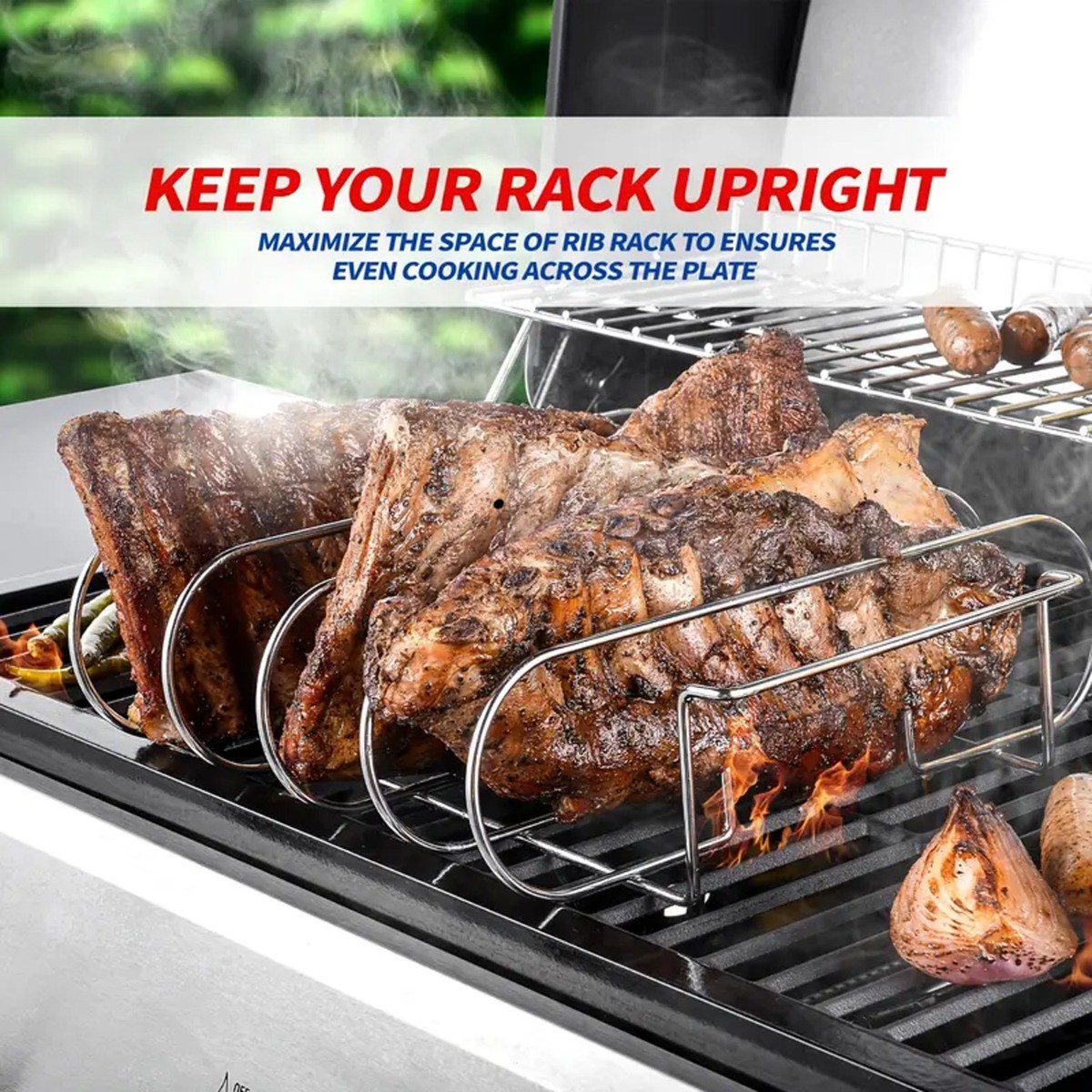 Stainless Steel Grilling Roasting Stand