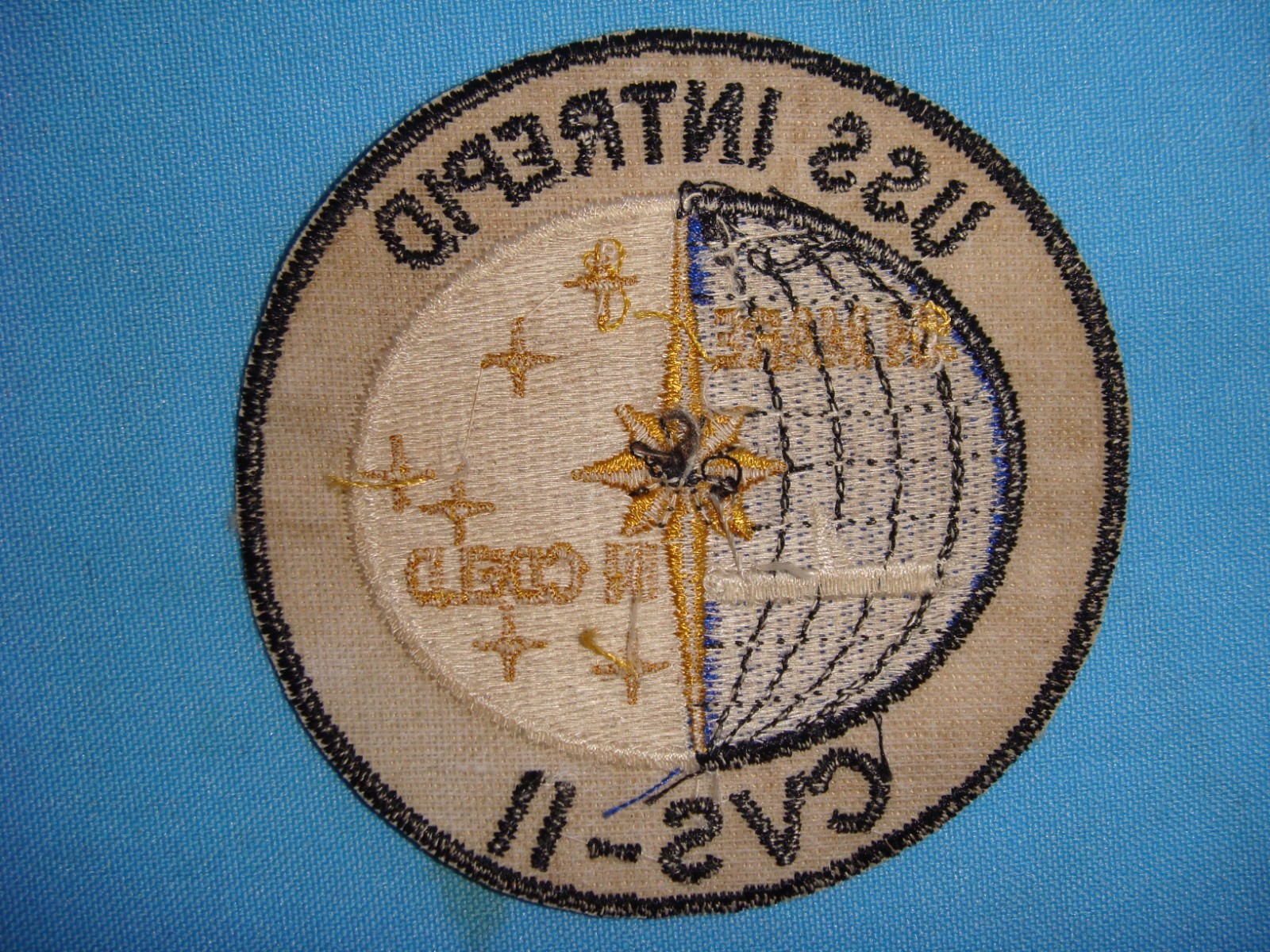 VIETNAM WAR PATCH, USS INTREPID CVS-11 IN MARE - IM CDELD