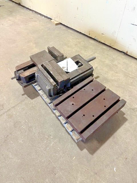 *LOT OF 3* PALMGREN MACHINIST VISE 8" & 6" MACHINIST VISE & 14X12X2 T SLOT PLATE