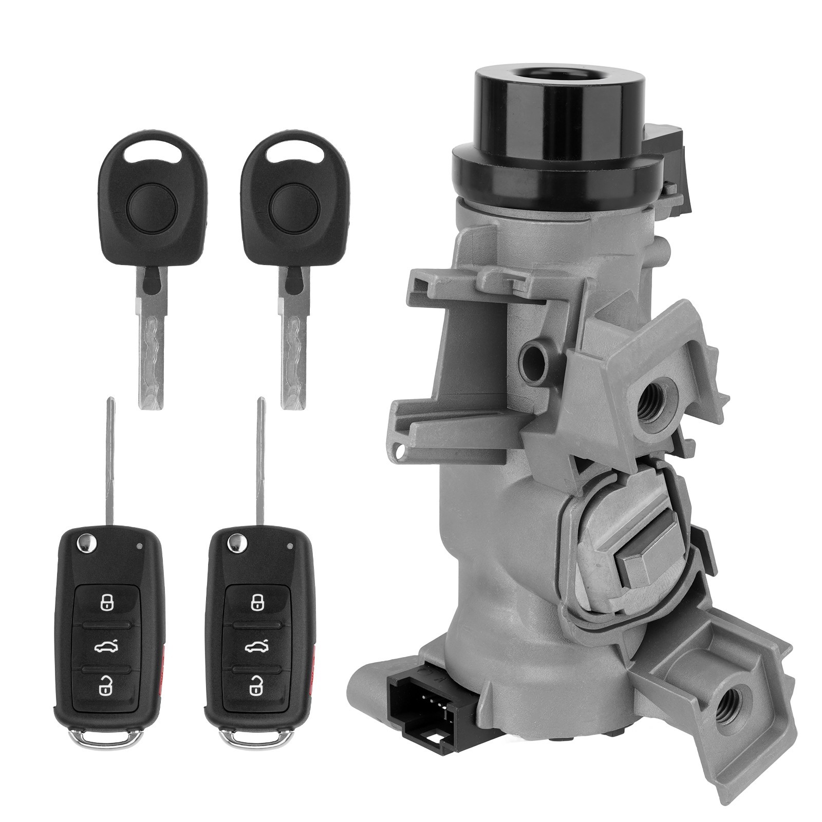 Ignition Switch Lock Cylinder Assembly W/ Remote Key For 2006-2018 VW JETTA Golf