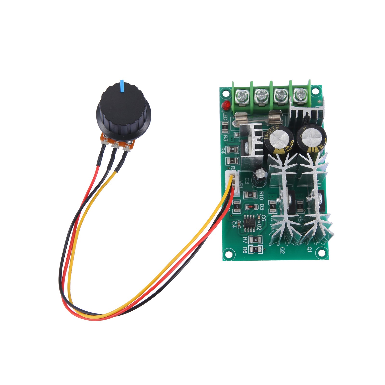 20A PWM DC Motor Speed Controller 12V 24V 36V 48V with Potentiometer Knob  B4U9