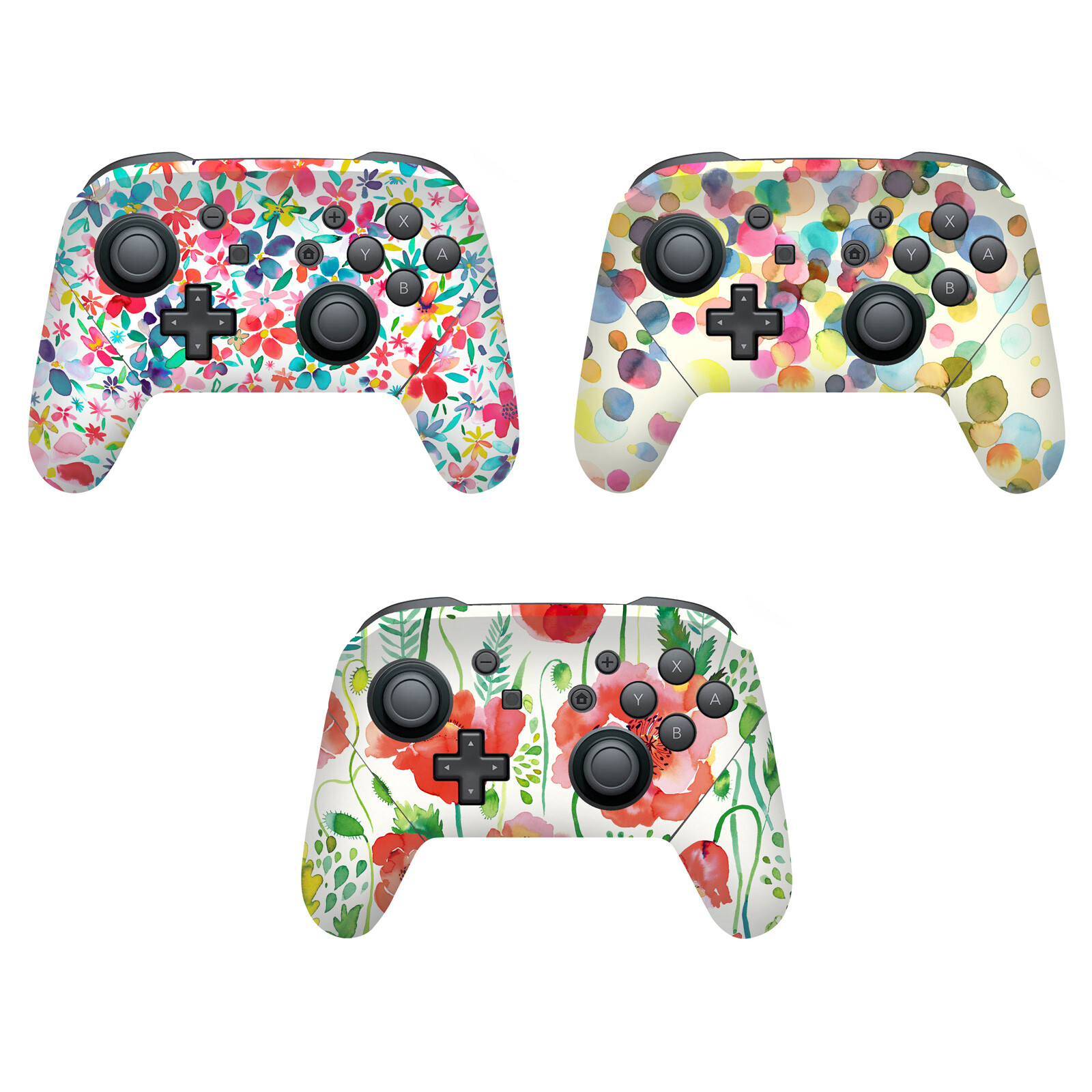 OFFICIAL NINOLA ART MIX VINYL SKIN DECAL FOR NINTENDO SWITCH PRO CONTROLLER