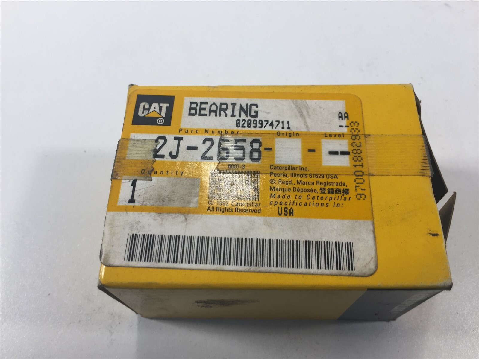 Genuine Caterpillar 2J-2658 Bearing 2J2658
